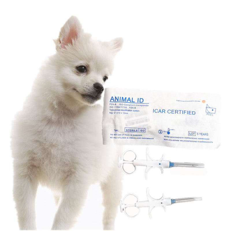 Toptag Wholesale Price 134.2Khz Microchip With Syringe For Small Animal