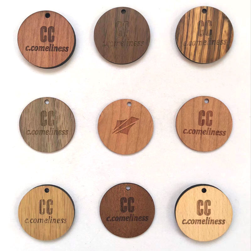 Customized control access HF NFC Wood Cards RFID smart bamboo Key Card