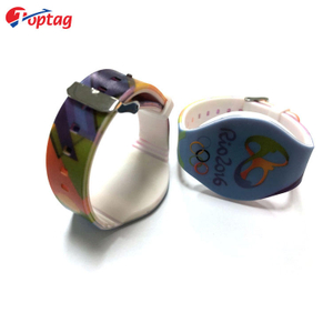 Toptag rewritable waterproof NFC silicone wristband for identify