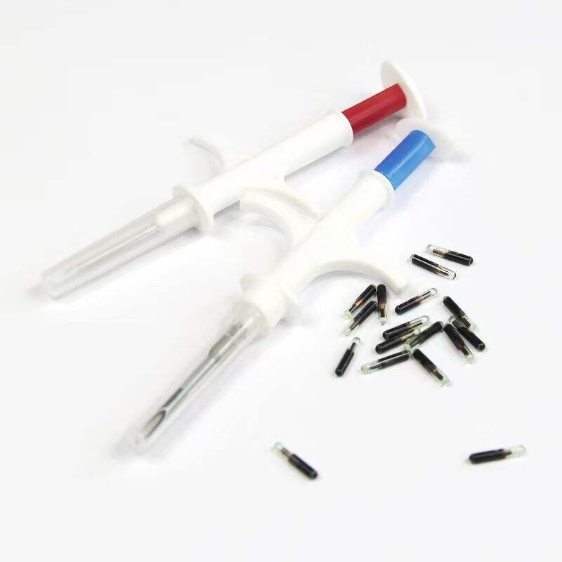 Leading manufacture 1.4x8mm RFID Transponder Pet FDX-B RFID Animal Microchip with Syringe