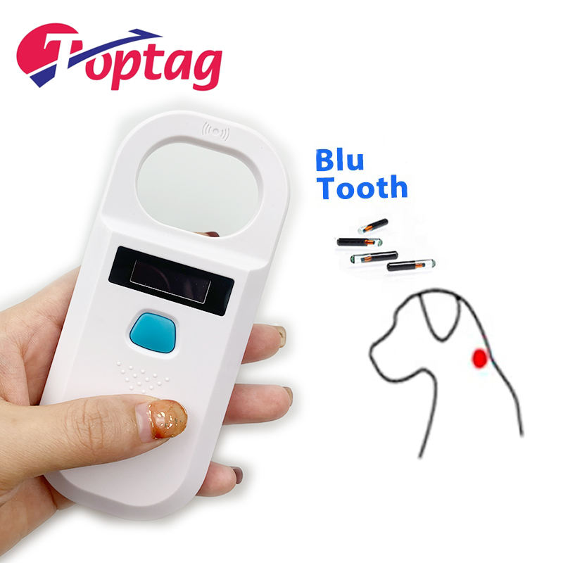 ISO11785 134.2khz Microchip Reader W90A RFID Screen Handheld microchip scanner For dog cats