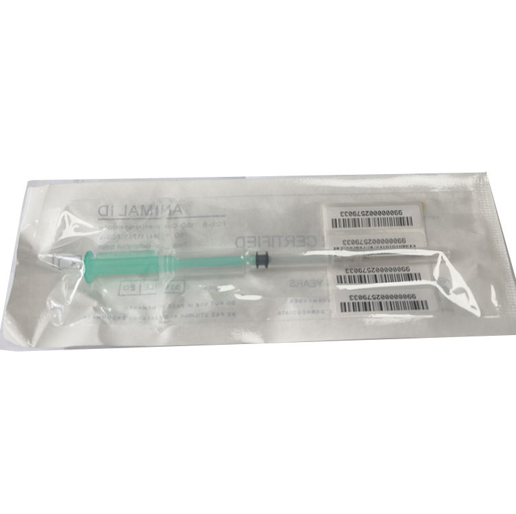 Toptag Factory Direct Sale Waterproof 134.2Khz Mini Tag Microchip With Syringe