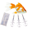 Unique ID RFID Transpondor 134.2Khz Glass Tube 1.4*8mm Animal Microchip with Syringe