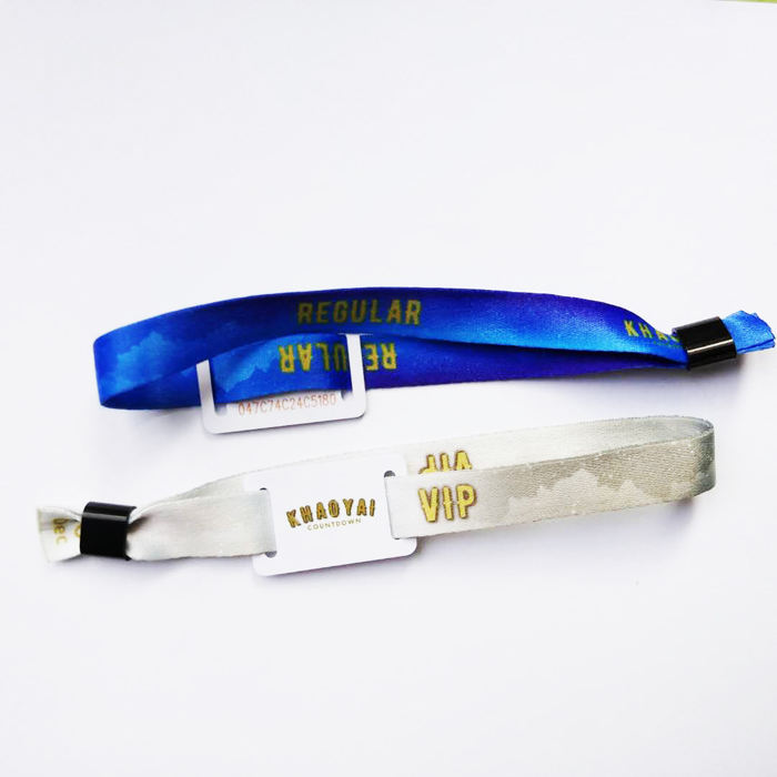 NFC Chip 1K Event Fabric RFID Wristband, Fabric Bracelet with Slide Lock