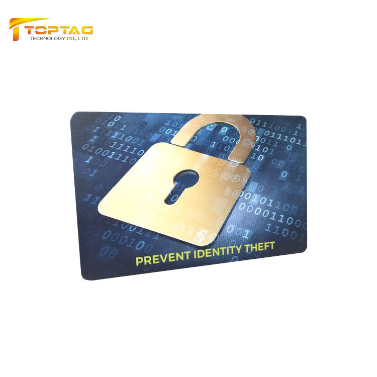 RF Blocking Contactless Card Security RFID Scan Card, Anti Skimming Credit Card Protector