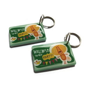 NFC tags 13.56 mhz ISO1174/785 Epoxy EM 125KHz RFID Keyfob / Rewritable EM4305 Epoxy RFID Key Tag