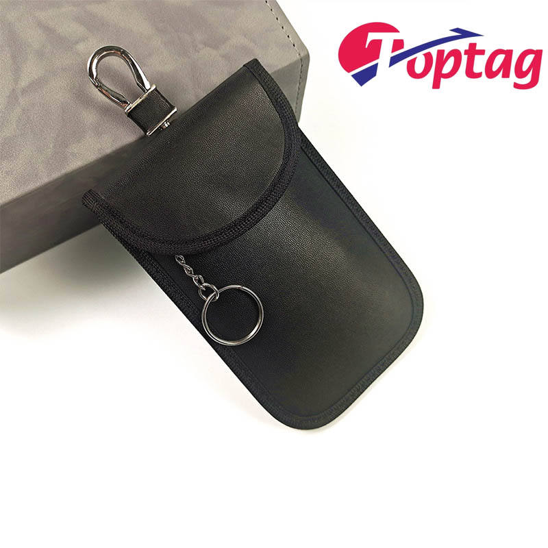 Free Sample OEM Dual Keychain RFID Car Key Case RFID Blocking Signal
