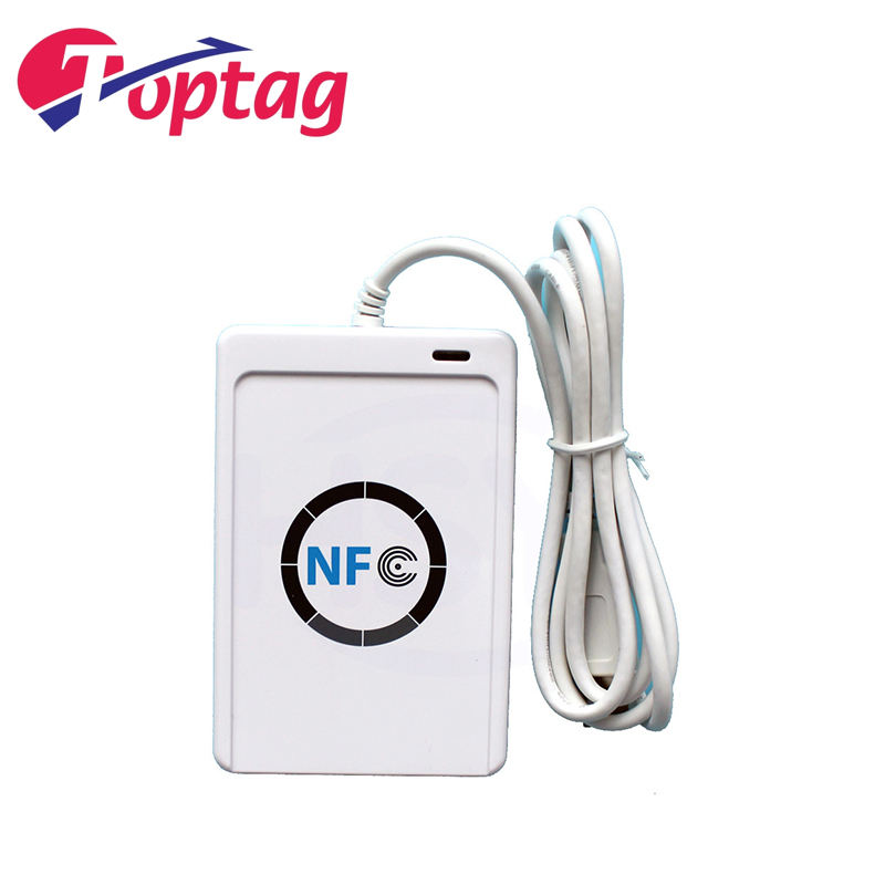 Portable 13.56 MHz ACR 122U rfid mini smart card reader/writer contactless usb nfc card reader