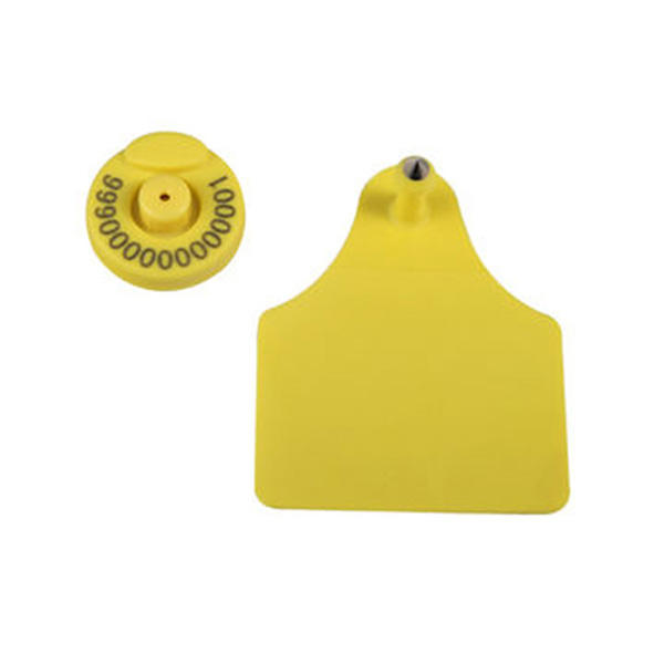 hf 13.56mhz ISO14443A rfid id gps animal chip transponder ear tag eartag for cattle cows sheep pigs