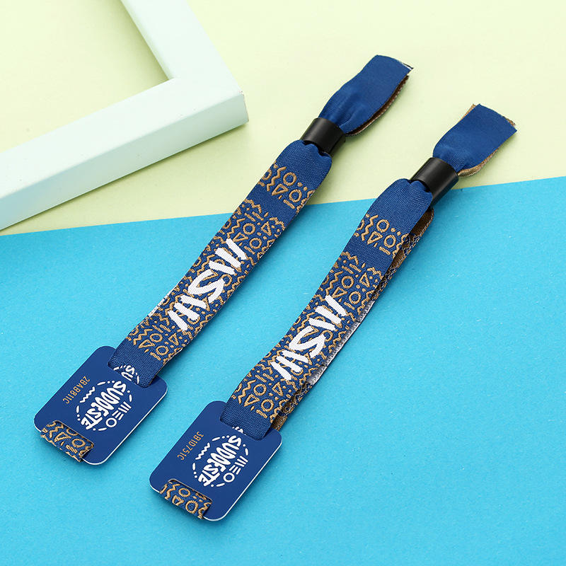 Toptag custom design 13.56mhz nylon wristband bracelet for events