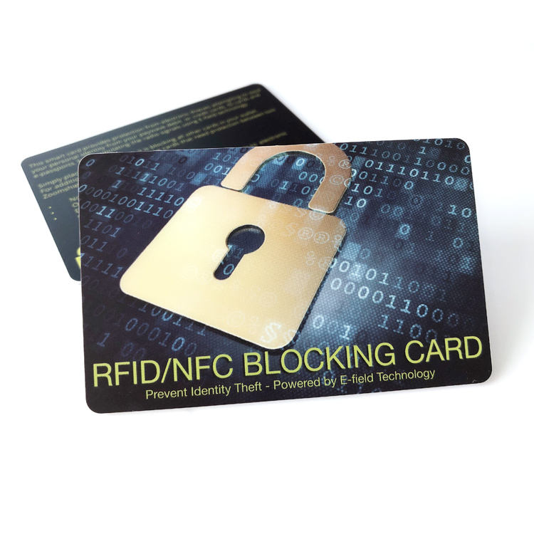 Custom desgin Logo Credit Bank Safe Guard Card Protection NFC RFID Blocking Cards