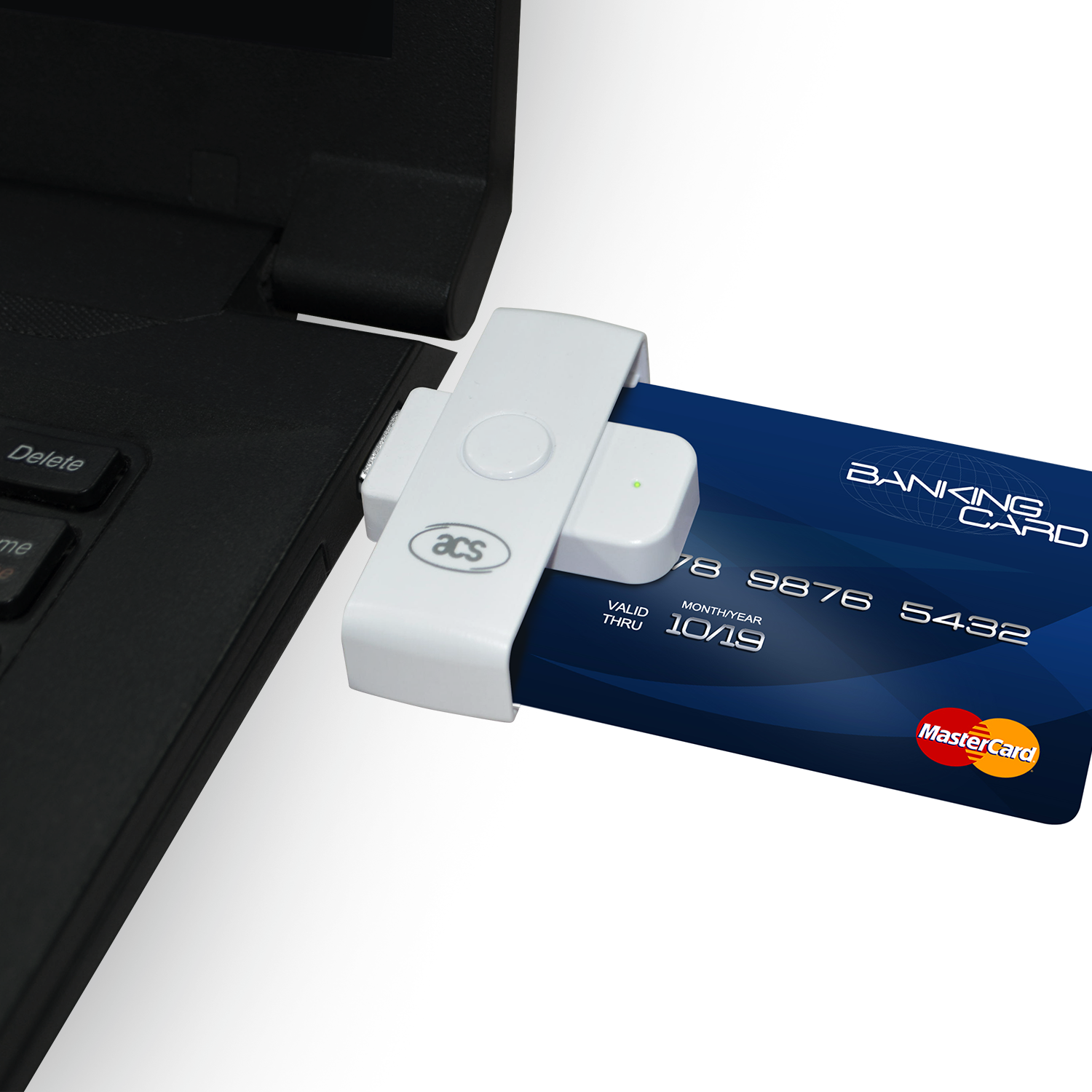 USB Type A Rfid ACR39U-NF Small RFID Card Reader for Contact card