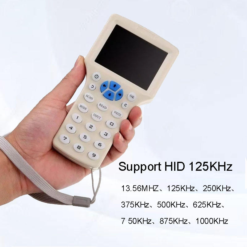 Rfid id ic card reader 08CD copier writer 134.2khz 13.56mhz access control card reader
