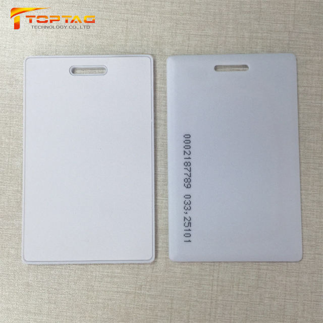 Low Frequency 125KHZ RFID Smart ID Card Thick 1.8mm TK4100/ T5577