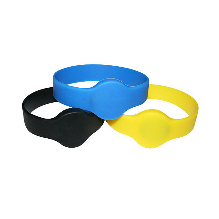 Factory price 13.56mhz silicone rfid nfc wristband bracelet nfc smart band
