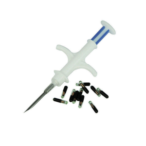 Animal Implantable RFID Glass Microchip 134.2KHz RFID Dog Glass Tags with Syringe