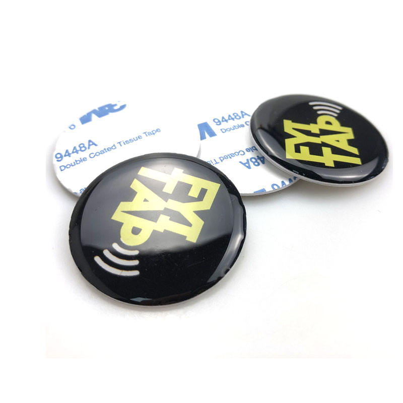 Wholesale Durable Plastic 13.56Mhz Epoxy PVC Coin Tag NFC Coin Tag