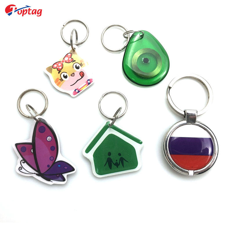 Toptag waterproof programmable custom 13.56mhz nfc epoxy tag key card