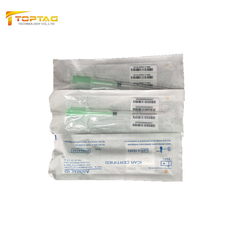 Implantable injectable Glass tube ID chip biochip transponder to to identify livestock animals