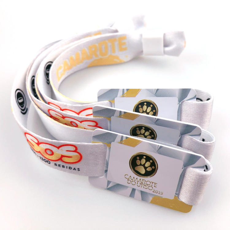 Adjustable Fabric RFID Bracelets Event Wristbands for Halloween Festival