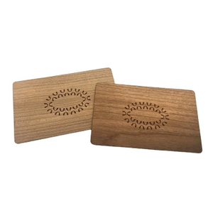 Wood NFC Card 13.56mhz rfid HF Hotel Access control wooden Card