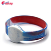 Personalized Fixed Size RFID LF/HF Silicone Wristband Reusable NFC Bracelet