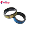 Customized Smart ceramic 125KHZ 13.56MHZ NFC ring for payment and Identification