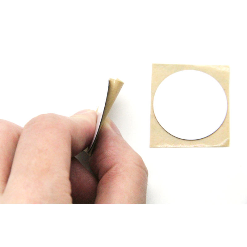 Transparent 125KHz / 13.56MHz NFC Tokey RFID Coin Tag with Copper Antenna