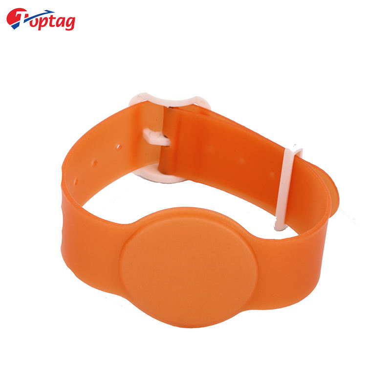 Silicone RFID Wristband 13.56khz NFC Bracelet wristband for swimming pool