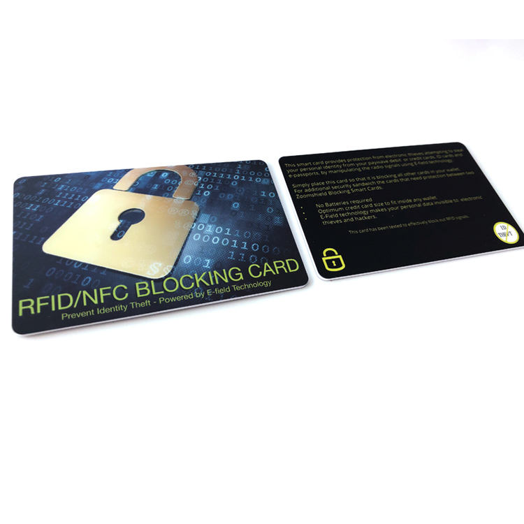 Custom print rfid blocking cards