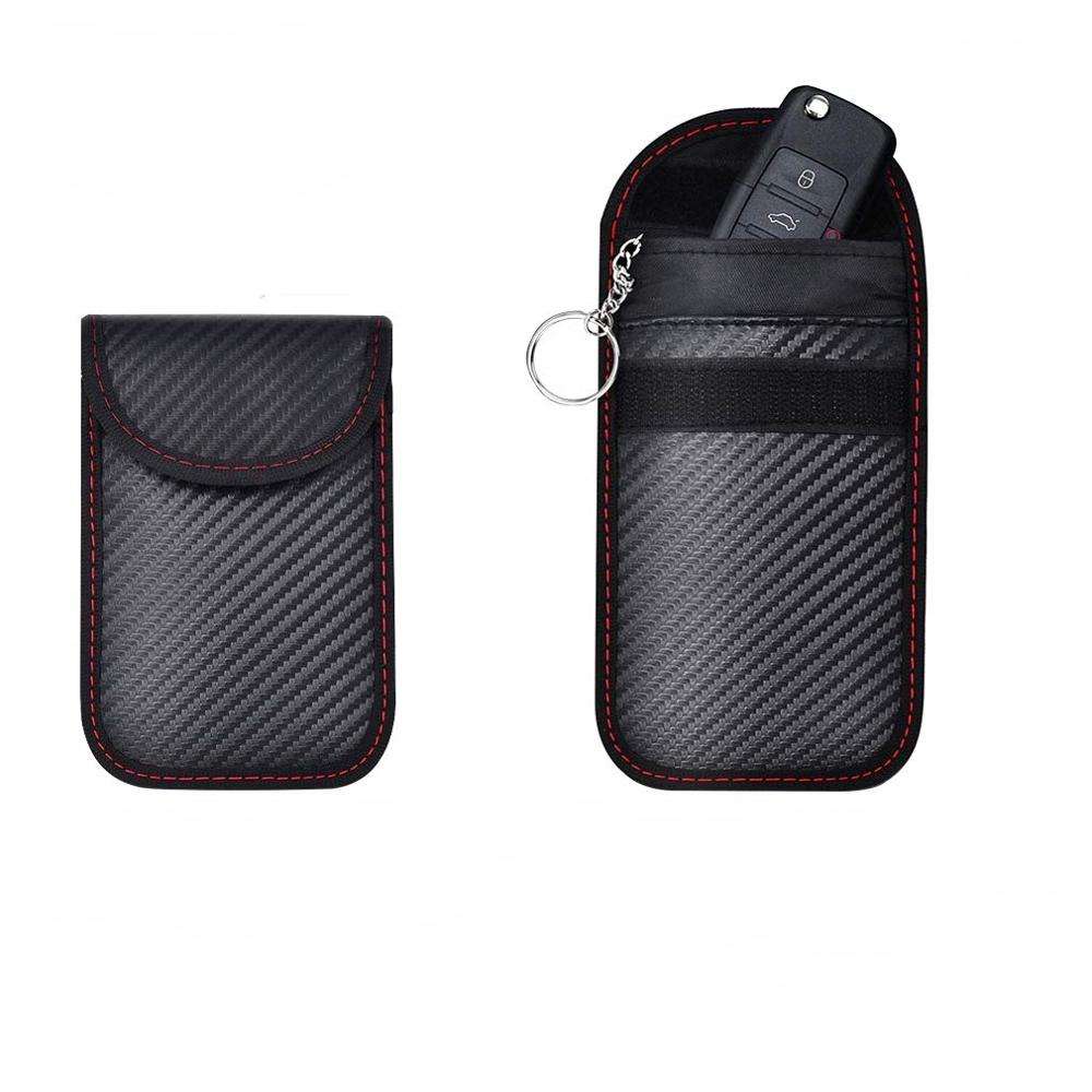 Faraday Bag for Car Key Fobs Prevents Tracking and Car Theft RFID Signal Blocking Pouch Faraday Key Bag