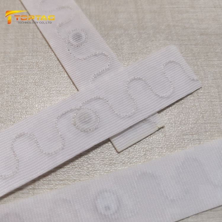 Washable clothing labels with RFID UHF chip for retail anti theft system