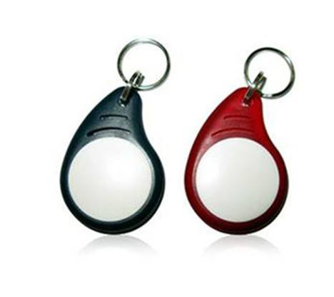 RFID 125KHZ ABS Chip Key Fob, Transparent Smart Key Chain for Electronic Door System