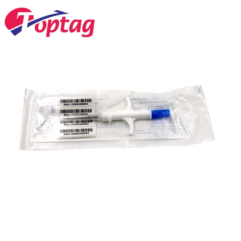 Fdx-B RFID Microchip syringe needle implant in pet/Animal by Syringe/Syringe Gun for Dog Pet
