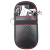 Carbon fiber pattern RFID signal shielding key case faraday pouch anti-theft car key wallet car key signal blocker