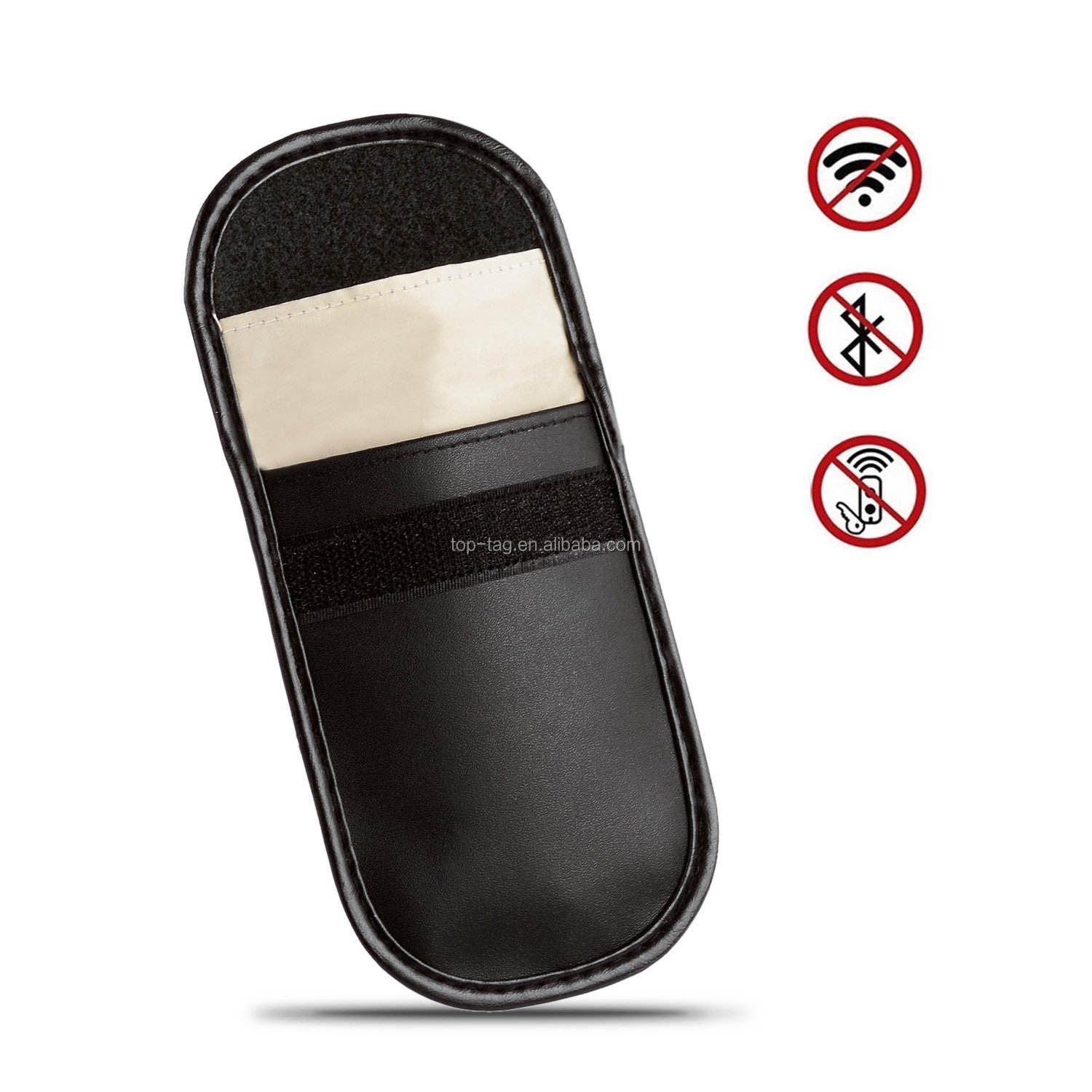 Safe Faraday Blocking Bag, Car Key Fob Phone RFID Signal Blocking Pouch