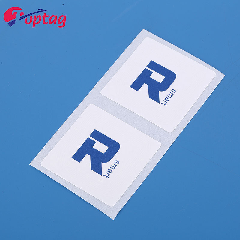 Custom logo RFID 13.56mhz PET Paper Tag/Label NFC Wet Inlay Sticker