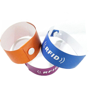 RFID Entrance Smart Ticket Disposable Paper Festival Wrist Band NFC HF 13.56mhz Wristband for Access Control