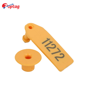 Long range UHF RFID QR Code animal smart ear tags for sheep pig id rfid animal ear tag