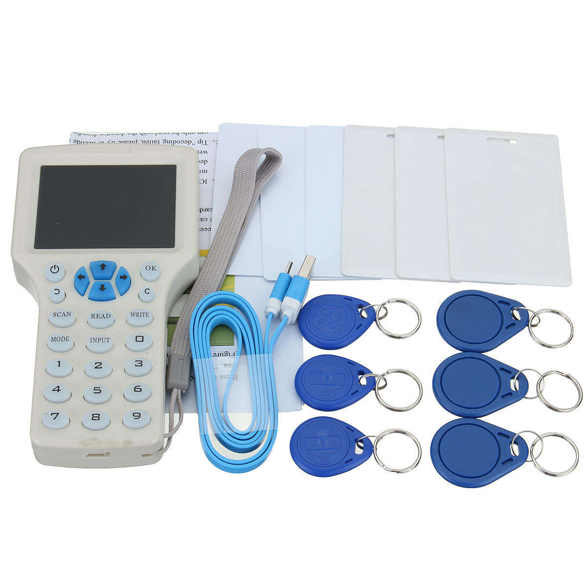 RFID Key Copier Machine Card ID/IC Card Reader Writer with Keyboard