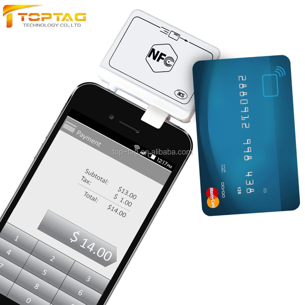 Mobile Phone NFC Card / Magnetic Card Reader ACR35 with Free SDK
