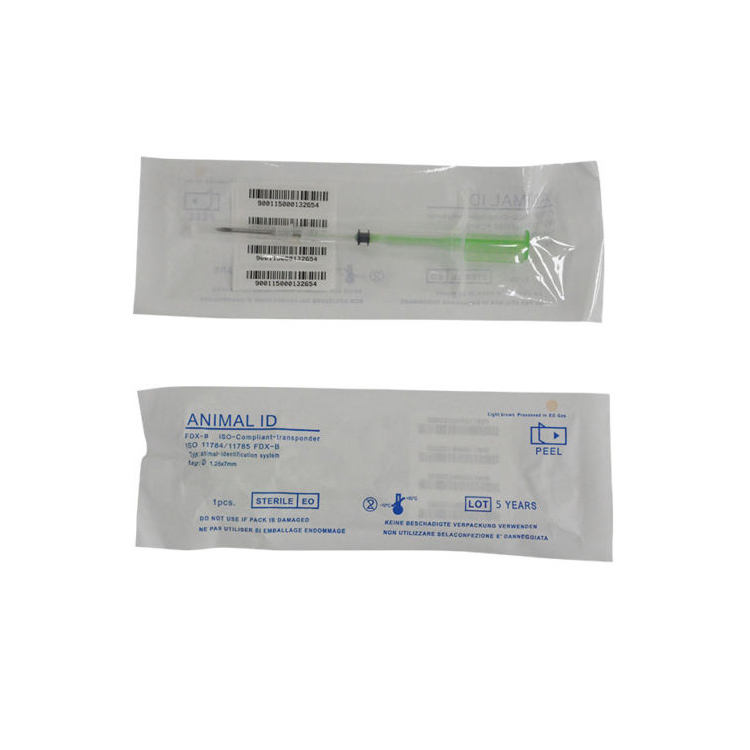 Animal microchip FDX ISO14443A NFC Animal Capsule Tag / 13.56MHz Pet RFID Microchip for Tracking